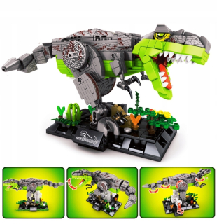 Stavebnica - Podložky pohybujúce sa dinosaurus dinosaur tyrannosaur 637 el