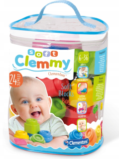 Senzorické bloky Soft Clemmy Clementoni 24 EL.