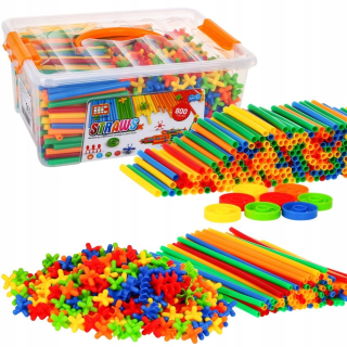 Stavebnica - Vankúšiky slamy slama Stick Tubes 800 EL