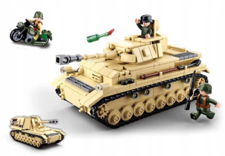 Stavebnica - SLUBAN BLOCKS TANK PzKpfw IV / Wespe 2v1 ARMY