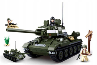 Stavebnica - Sluban Tank Tank T-34 Destroyer Su-85 Armáda