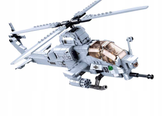 Stavebnica - Sluban Vrtuľník Ah 1Z Viper Army