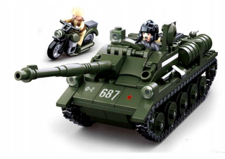 Stavebnica - Sluban bloky ničiteľ tanku Su-85 armáda 338el