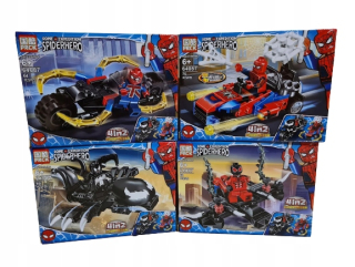 Stavebnica - Spiderman 4W1 bloky 256 el. Avengers jed