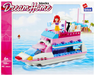 Stavebnica - Vankúšiky Loď Ferry Girl Alleblox 196 Elements