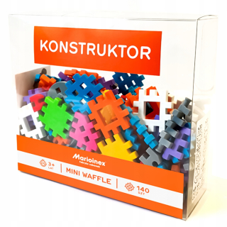 Stavebnica - MINI vafle bloky 140pcs Marioinex konštruktér