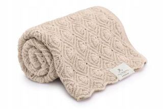 Prikrývka, prehozy na posteľ - 100% Merino Pearl Warm Beige My Memmi Drave