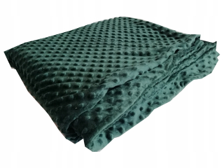 Prikrývka, prehozy na posteľ - Minky prikrývka 80x160 Polar Balls, Bedspread, Plaid Green
