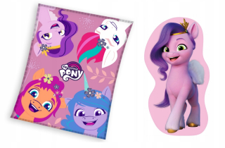 Detský dekoračný vankúš - Moja malá prikrývka Pony + vankúš Twilight Sparkle