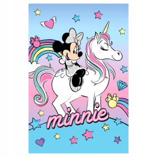 Prikrývka, prehozy na posteľ - Mickey Mouse prikrývka Minnie 100 cm x140 cm