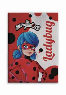 Prikrývka, prehozy na posteľ - Fleece prikrývka Polar Ladybug Miraculum 100x150 cm