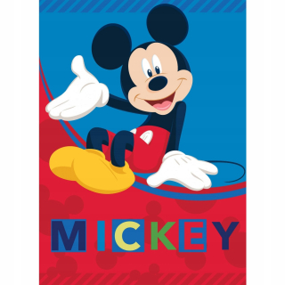Prikrývka, prehozy na posteľ - Fleece prikrývka polárna myš Mickey 100x140 cm myš