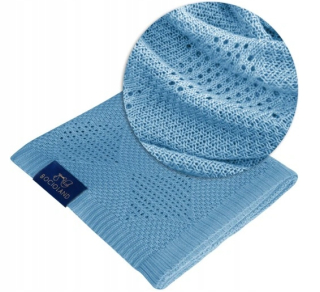 Prikrývka, prehozy na posteľ - Rio Bamboo 80 × 100 Premium Blue Bambusova prikrývka