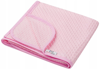 Prikrývka, prehozy na posteľ - Lullalove Detská prikrývka 110x90 rokov -Round ECRU