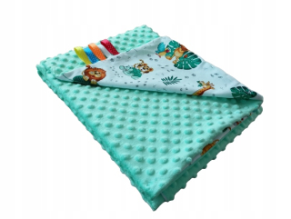 Prikrývka, prehozy na posteľ - Minky prikrývka Cotton 120x90 Letná predškolská prikrývka