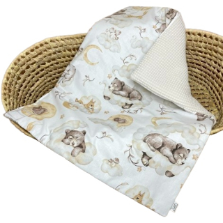 Prikrývka, prehozy na posteľ - Pipi Muslinic Wrapper 100x75 100% bavlnená strapca