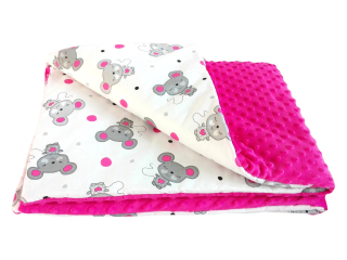 Prikrývka, prehozy na posteľ - Prikrývka prikrývka Minky 100x75 COT TROLLEY D. WYBór