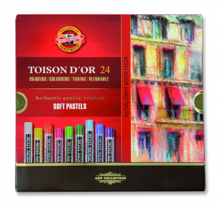 KOH-I-I-NOR CRAYONS PASTELS DRYHNUTIE 24 FARBY