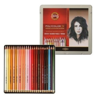 KOH-I-NOOR Polycolor ceruzky 24 KOL Portrét kov