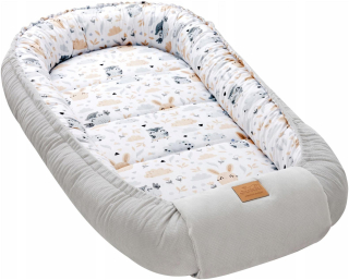 Hniezdo pre bábätko - Detský Cocoon XXL Double -Deded Baw/Vel Socket