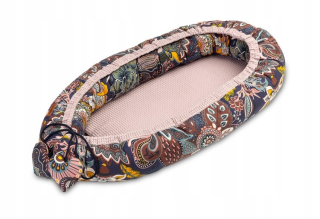 Hniezdo pre bábätko - Cocoon Wafel 80x45 Boho Dirty Pink