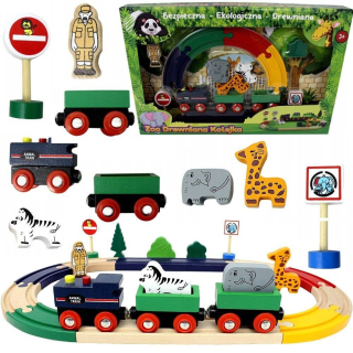 Drevený vláčik ZOO drevo TRACKS ZNAČIEK