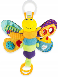 PLUSH farebný motýľ PENDANT FREDDIE Lamaze