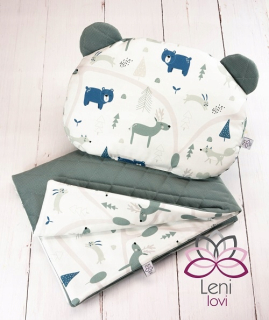 Perinky do kočíka - Sada vozíka / kolísky - b. Premium / Velvet