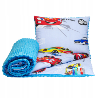 Detský paplón a vankúš - Minky set prikrývka 120x90 vankúš 40x50 posteľná bielizeň