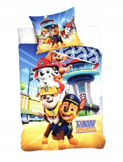 Detský set paplón, vankúš - Pes Patrol Paw Patrol Chase 140x200