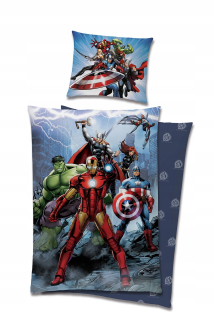 Detský set paplón, vankúš - Sada detských podstielky 140x200cm Avengers