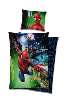 Detský set paplón, vankúš - Sada detských podstielky 140x200cm Spiderman