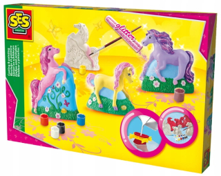 Kone 3D kone sadrová odliatok s SES 01356 farbami