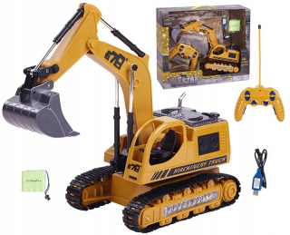 EXCAVATOR diaľkové ovládanie RC METAL STRONG HIGH