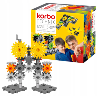 Stavebnica - KORBO POHYBNÉ POĽSKÉ BLOKY 122 el. TECHNIX