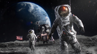 Samolepky do detskej izby - Nálepka Astronaut Cosmos - plagát 120 cm K59