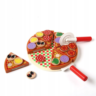 PIZZA sade BLOCKS Velcro DREWNIANIA