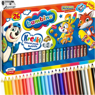 Bambino 26 Kols v kovovej skrinke z dreva