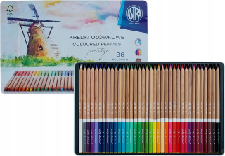 Ceruzkové CRAYONS 36 K METAL BOX ASTRA PRESTIGE