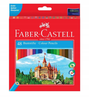 CASTIL CRAYONS Faber Castell Eco 48 Farby Hrad