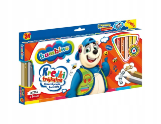 Trojuholníkové ceruzky Bambino Drevené 24K + TEMP