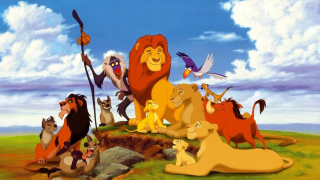 Samolepky do detskej izby - Nálepka na stenu Lion King - plagát 100 cm k9