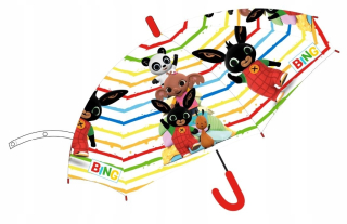 Zajačik Bing -  Dáždnik RABBIT BING, automatický dáždnik TRANSP