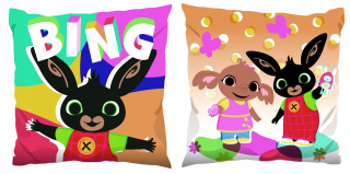 Detský dekoračný vankúš - Bing Rabbit Bing Jasiek Double -40x40 cm