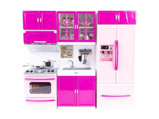 Kuchyňa pre TYPE bábika Barbie LIGHT SOUND AKC.