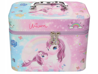 KRABIČKA, KOZMETICKÁ TAŠKA, KUFRÍK L UNICORN jednorožec