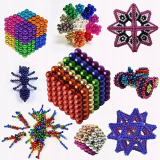 Magnetické bloky Neocube 216ks. 5mm Rainbow