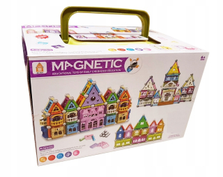 Stavebnica - Guličky Magnetické bloky neodým 138el. Kocka