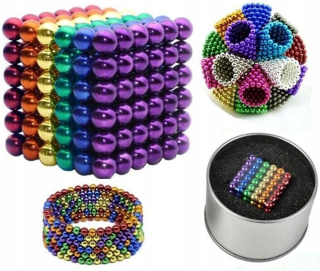 Magnetické gule neocube bloky 216 ks 3 mm farba