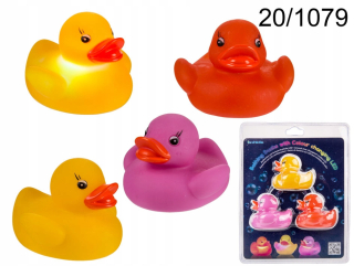 LED kúpeľ kačica 3 kusy